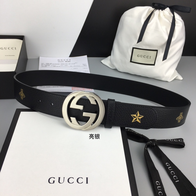 Gucci pigskin pattern belt