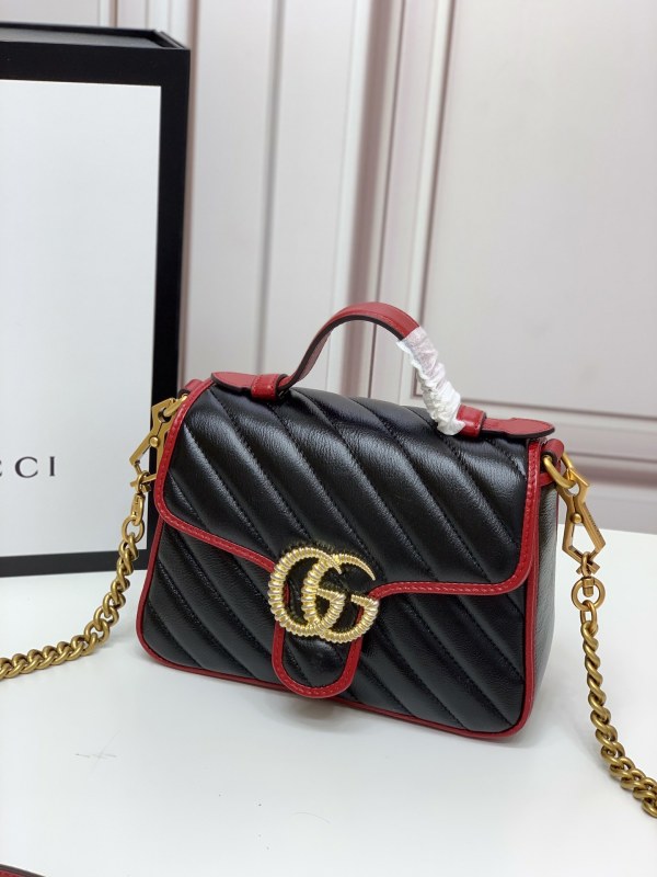 GG Marmont Collection Twill Handbag Model NO.583571