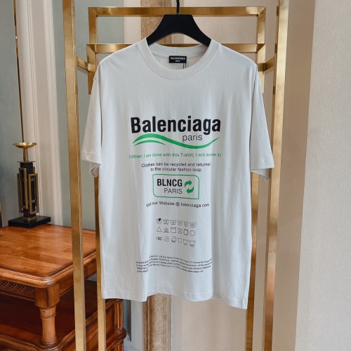 B*alenciaga front and back wave T-shirt