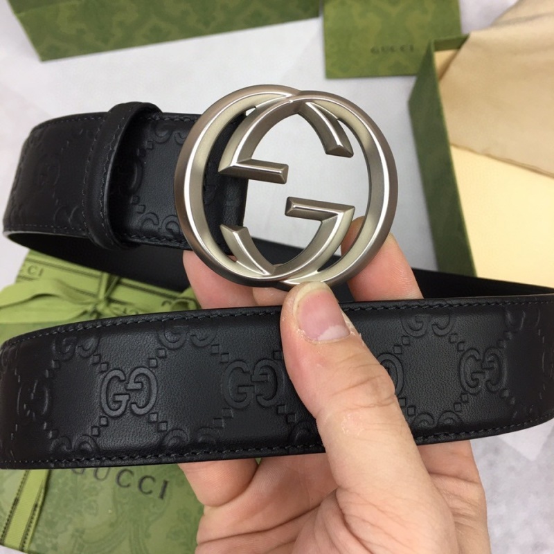 Gucci double G steel buckle belt