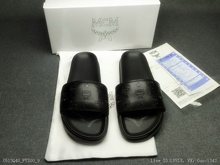 1291_ Q40PYS00_ MCM high-end men's slippers 384640230