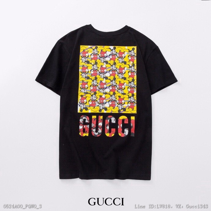 00168_ A00PQW0_ Gucci Disney Co branded year of the rat Limited new original high quality original black and white MLXL