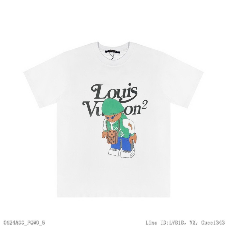 00039_ A00PQW0_ Lv2022 spring and summer fashion brand short sleeve large cotton T-shirt letter printing men's and women's fashion versatile T-shirt smlxl