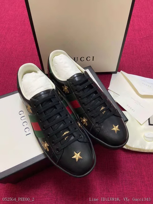 00162_ G4PEE00_ Men's 10 Gucci Gucci official website latest casual fashion couple shoes popular version simple atmosphere couple
