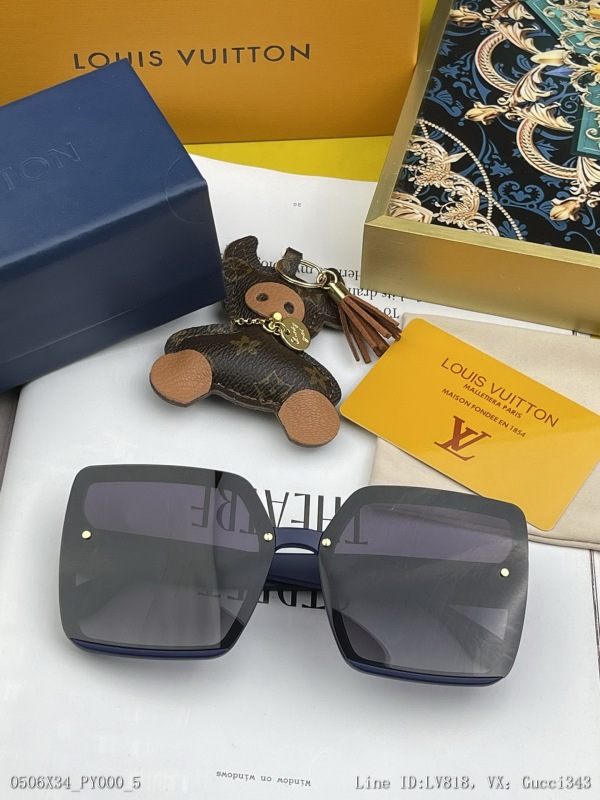 00277_ X34PY000_ TR polarizing series LV large frame sunglasses sunglasses sunglasses classic box design does not pick the face, no matter with coat or