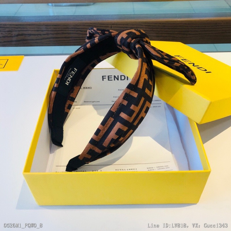 00062_ M1pqw0_ Packaged Fendi Fandi hot new hair hoop big bow original order simple and versatile essential for fashionable women