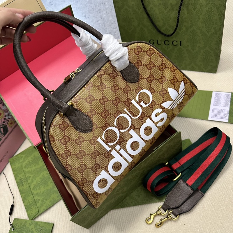 Gucci&Adiddas joint bowling messenger bag