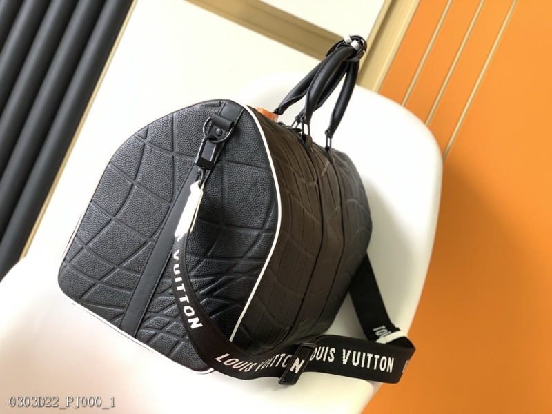 Black taurilon calf leather full leather travel bag series