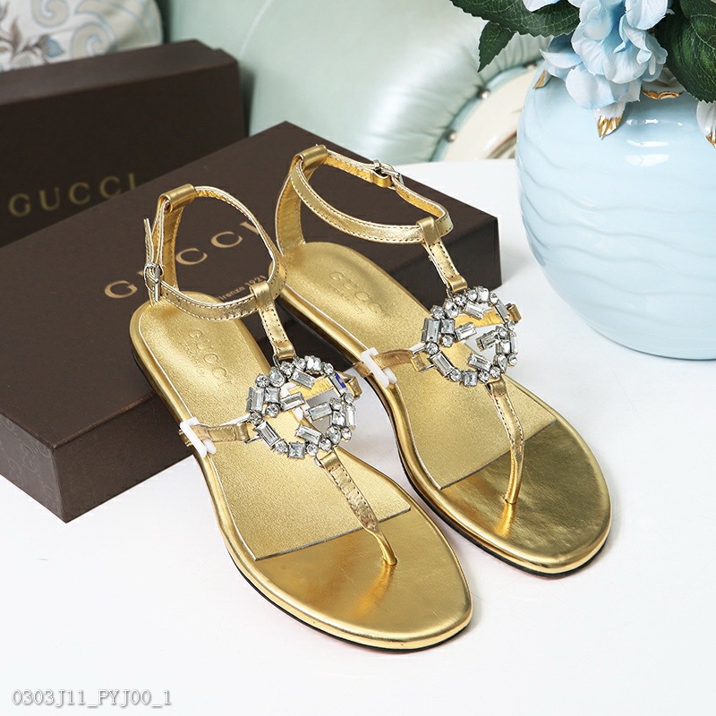 Shining crystal diamond buckle sandals