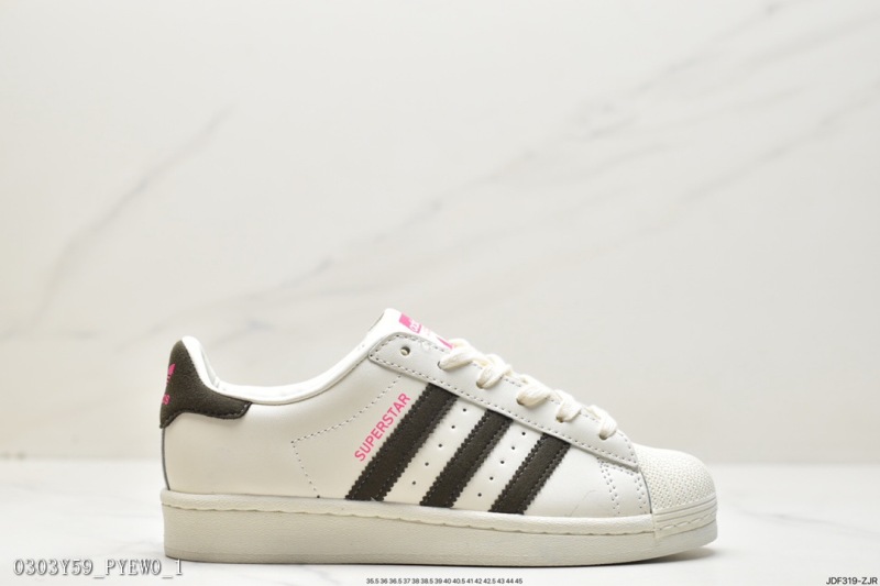 Adidas Adidas Three -leaf Grass Originalssuperstar  Sail/Green/LACE  shell head series low -top classic versatile casual sneakers