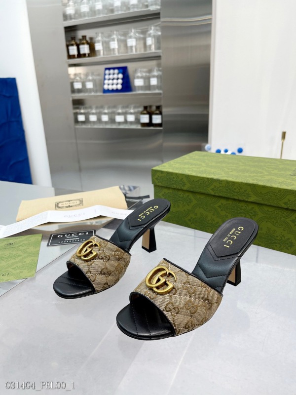 2023sss new Gucci original single quality original European style high -heeled shoes