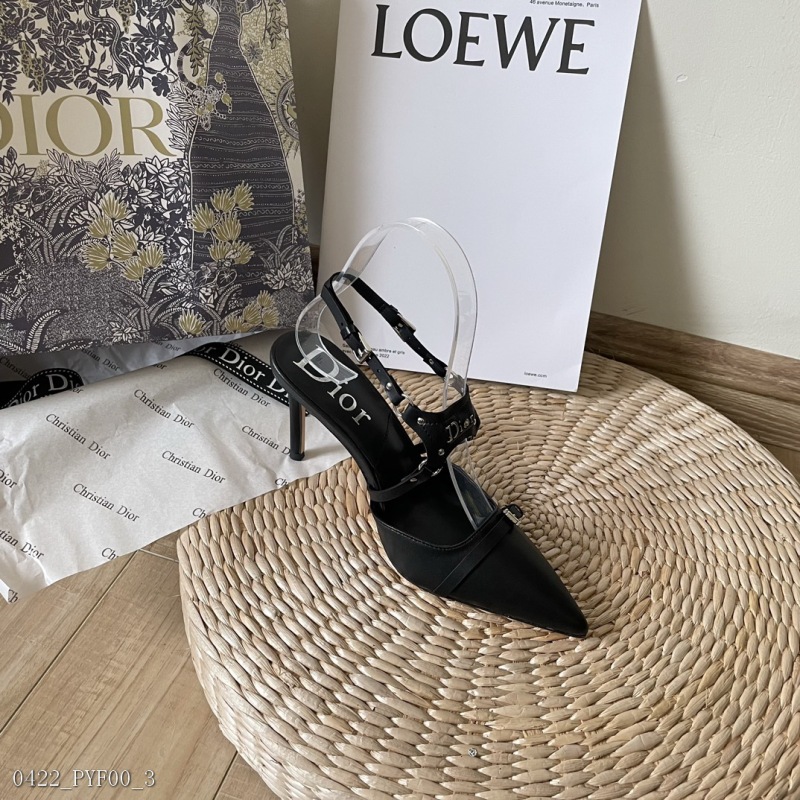 Dior Dior Rivet high -heeled shoes sandals