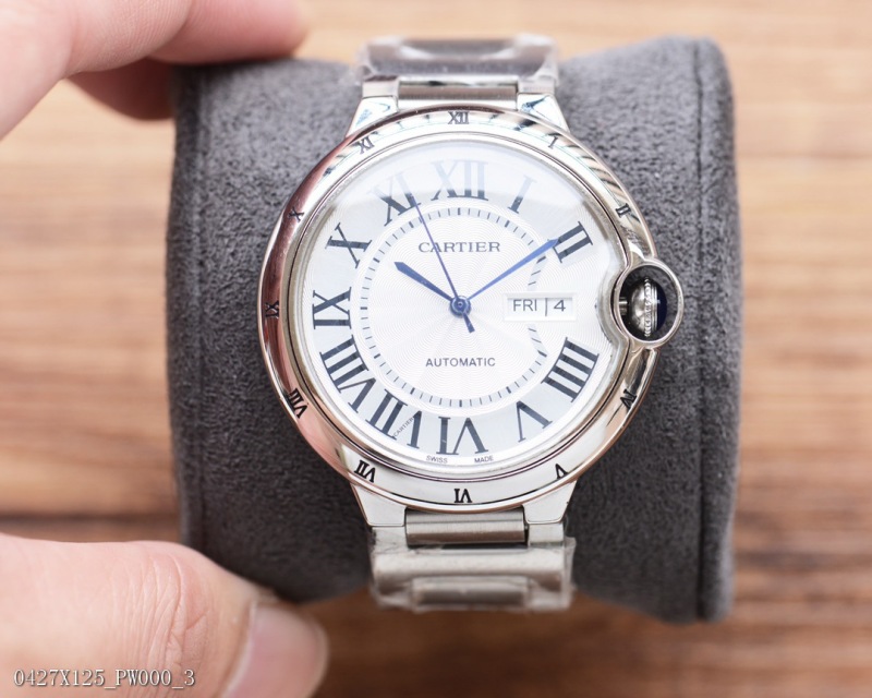 Cartier True Cowhide/316 Stainless steel strap boutique men's watch