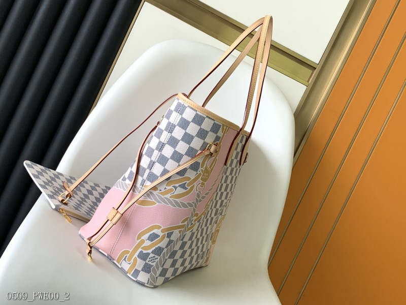 White Ge Sye Marine Series Shopping Bag Series NEVERFULL Mid -Number Handbag