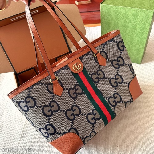 Gucci22 new color matching oat color tote bag purchase bag