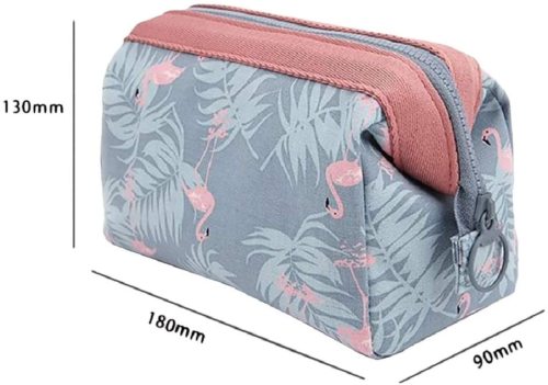 OLOGAIN Hanging Travel Toiletry Bag Cosmetic Bag Waterproof Makeup Organizer Cosmetic Bag Pouch For Women Girl Flamingo