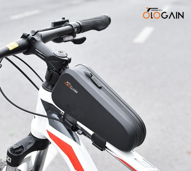 OLOGAIN Bike Bicycle Triangle Bag, Bike Frame Bag Top Tube Bag, Suitable for Road Mountain Bike Sports, Travel Bike