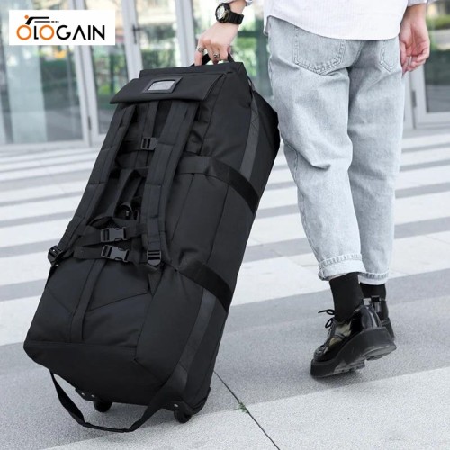 OLOGAIN Universal Travel Bag with Wheel Large Capacity Foldable Luggage Traveling Handbag Waterproof Luggage Storage Bags