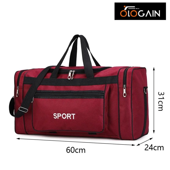 OLOGAIN Big Capacity Sports Fitness Bag For Men Outdoor Yoga Gym Handbag Messenger Multifunction Travel Training Shoulder Bags