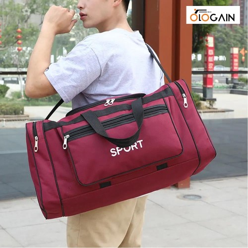 OLOGAIN Big Capacity Sports Fitness Bag For Men Outdoor Yoga Gym Handbag Messenger Multifunction Travel Training Shoulder Bags