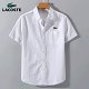 【1枚買うともう1枚プレゼント】LACOSTE 2023 新作リネンソリッドカラーシャツ