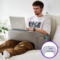 🔥All-in-One Memory Foam Lap Desk Pillow - for Reading, Working, Playing in Bed Floor Sofa
