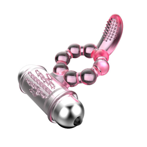 10 Speed Tongue Bullet Vibrator Cock Ring