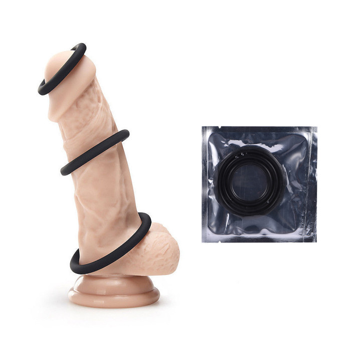 Silicone Penis Ring Triple Cock Ring