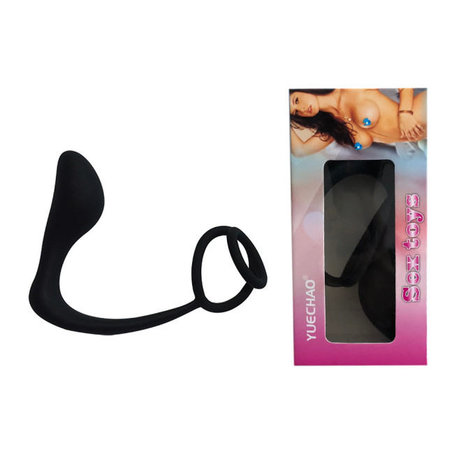 Penis Ring Anal Plug Combo Prostate Massager