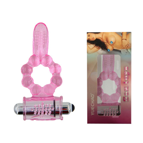 10 Speed Tongue Bullet Vibrator Cock Ring