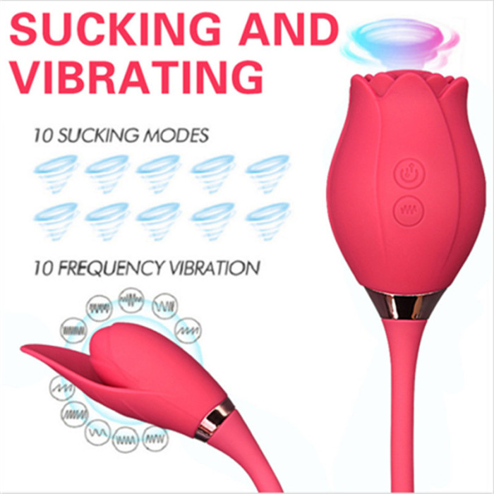 Double Penetration Rose 10 Frequency vibe