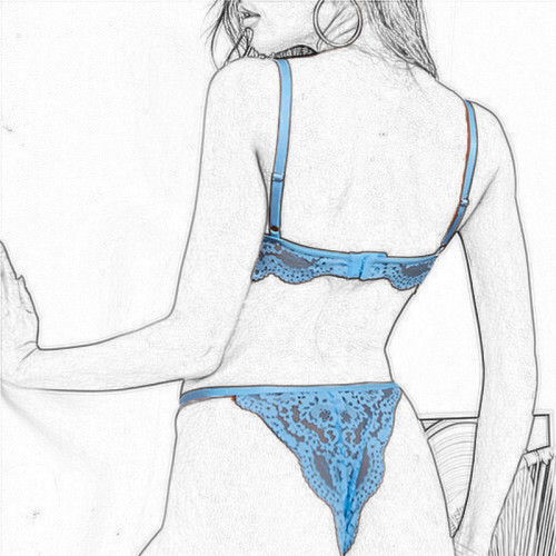 Blue sexy lingerie& Panty