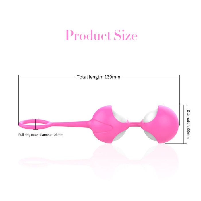 Vaginal silicone dumbbell ball sex toy