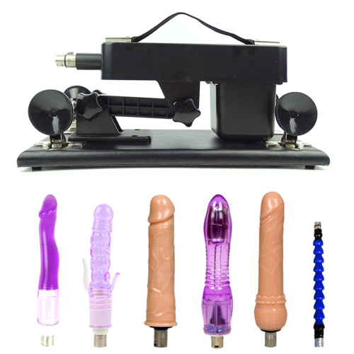 Black Automatic Sex Machines Set