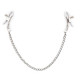Smooth Slick Nipple Clamps Metal Chain