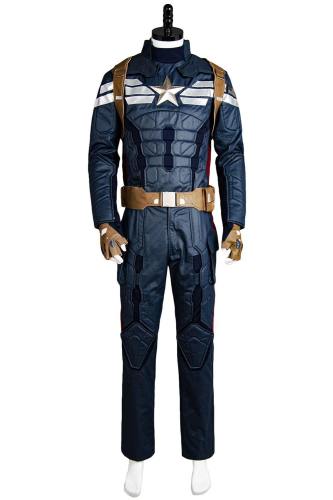 Captain America 2 Winter Soldier The Return of the First Avenger Steve Rogers Uniform Outfit Cosplay Kostüm