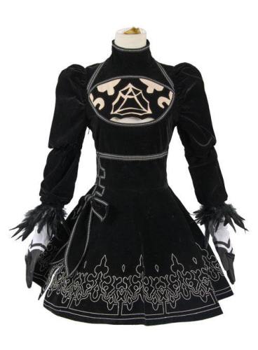 NieR:Automata 2B Uniform Kleid Cosplay Kostüm