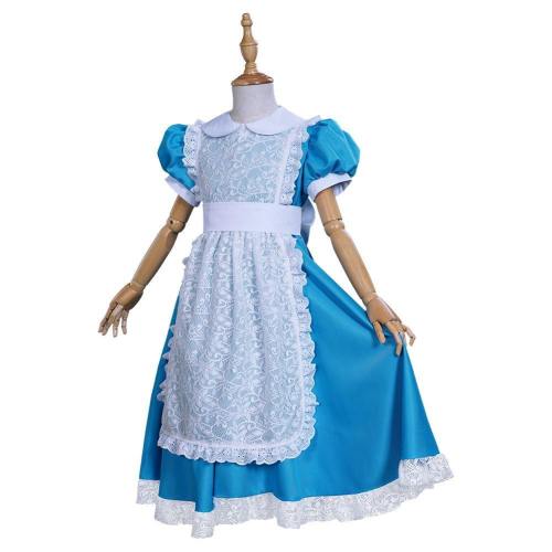 m.cosstatt.de - Alice im Wunderland Alice Kleid für Kinder Mädchen Kleid  Cosplay Halloween Karneval Kostüm - € 39.00