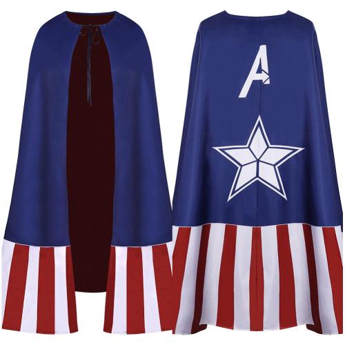 WHAT IF Captain America Cosplay Kostüme Cloak Halloween Karneval Umhang