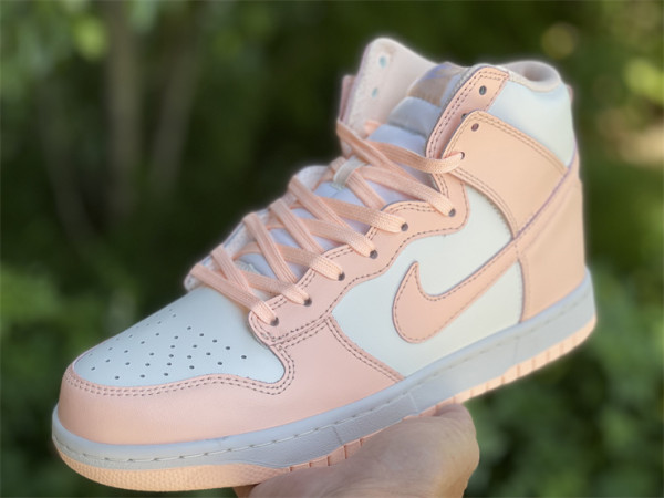 crimson tint dunk high on feet