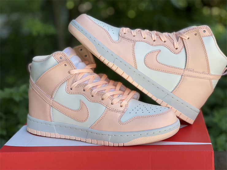 crimson tint dunk high on feet