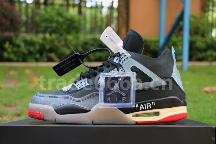 Authentic OFF WHITE x Air Jordan 4 “Bred”