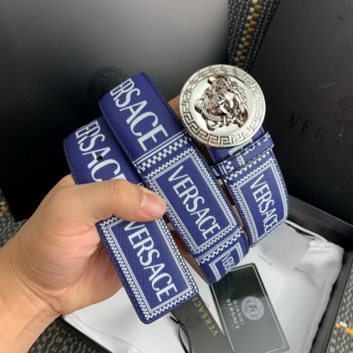 Super Perfect Quality Versace Belts(100% Genuine Leather,Steel Buckle)-156