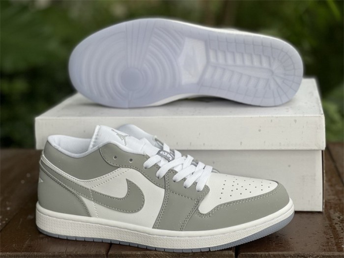 Authentic Air Jordan 1 Low “Wolf Grey” Women