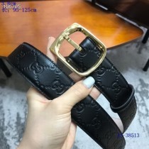 Super Perfect Quality G Belts(100% Genuine Leather,steel Buckle)-3784