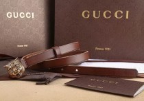 Super Perfect Quality G Belts(100% Genuine Leather,steel Buckle)-4147
