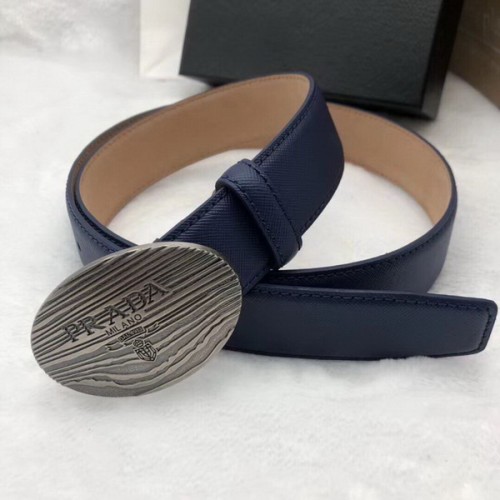 Super Perfect Quality Prada Belts(100% Genuine Leather,Reversible Steel Buckle)-044