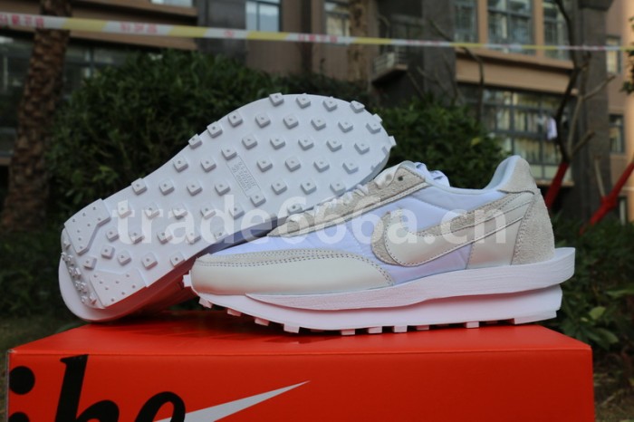 Authentic sacai x Nike LDV Waffle “White Nylon”