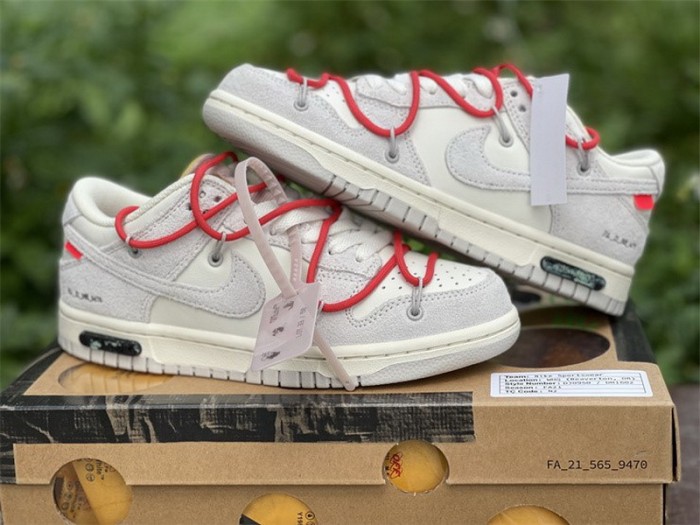 Authentic OFF-WHITE x Nike Dunk Low “The 50”DJ0950 118-001