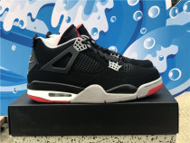 Authentic Air Jordan 4 Bred 2019